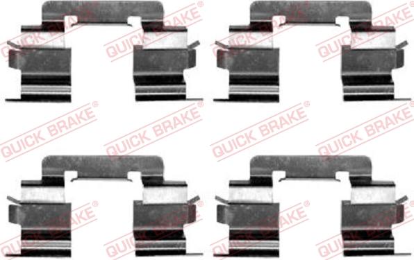 QUICK BRAKE 1091216 - Kit d'accessoires, plaquette de frein à disque cwaw.fr