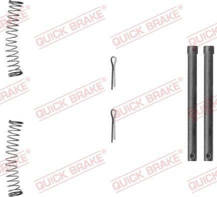 QUICK BRAKE 109-1210-1 - Kit d'accessoires, plaquette de frein à disque cwaw.fr