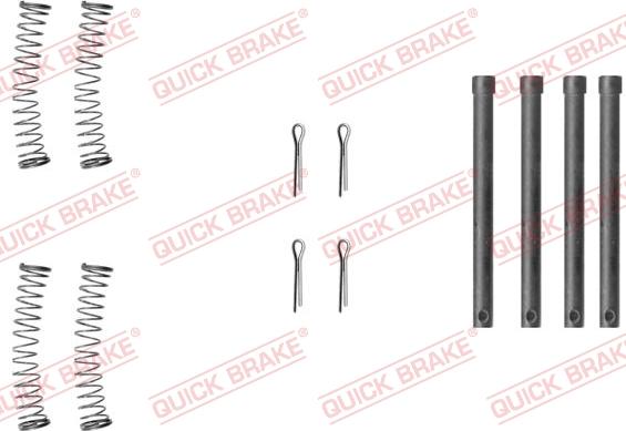 QUICK BRAKE 1091210 - Kit d'accessoires, plaquette de frein à disque cwaw.fr