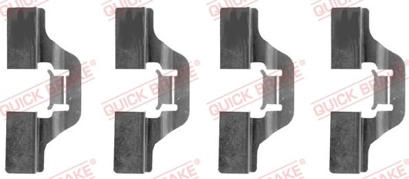 QUICK BRAKE 1091211 - Kit d'accessoires, plaquette de frein à disque cwaw.fr