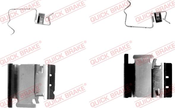 QUICK BRAKE 109-1218-1 - Kit d'accessoires, plaquette de frein à disque cwaw.fr