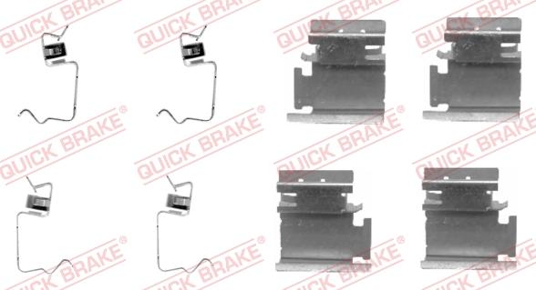 QUICK BRAKE 1091218 - Kit d'accessoires, plaquette de frein à disque cwaw.fr