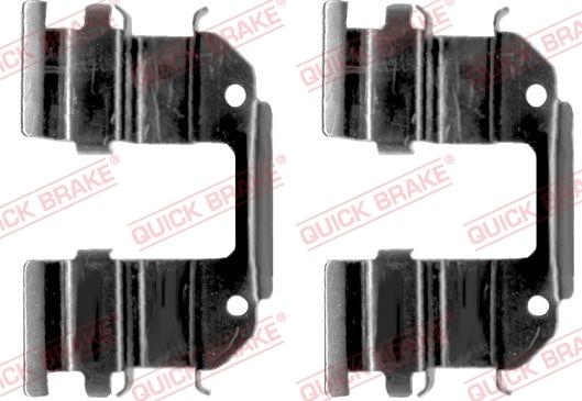 QUICK BRAKE 109-1285-1 - Kit d'accessoires, plaquette de frein à disque cwaw.fr