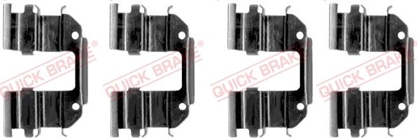 QUICK BRAKE 1091285 - Kit d'accessoires, plaquette de frein à disque cwaw.fr