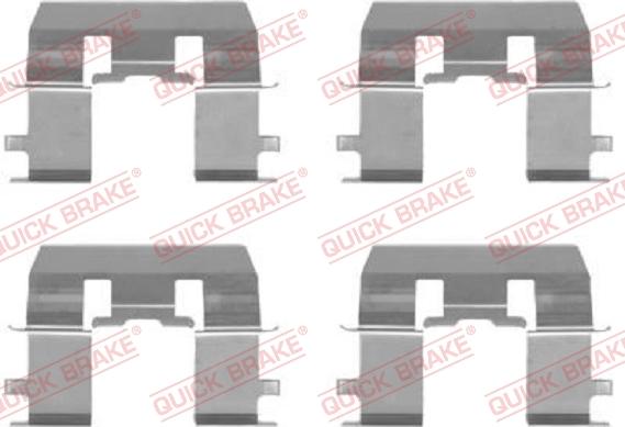 QUICK BRAKE 1091281 - Kit d'accessoires, plaquette de frein à disque cwaw.fr