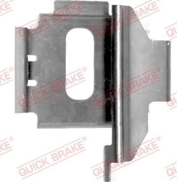 QUICK BRAKE 109-1283-1 - Kit d'accessoires, plaquette de frein à disque cwaw.fr