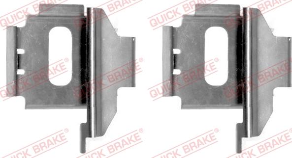 QUICK BRAKE 1091283 - Kit d'accessoires, plaquette de frein à disque cwaw.fr