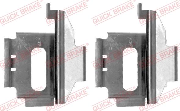 QUICK BRAKE 1091282 - Kit d'accessoires, plaquette de frein à disque cwaw.fr