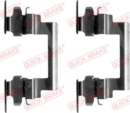 QUICK BRAKE 109-1236-1 - Kit d'accessoires, plaquette de frein à disque cwaw.fr