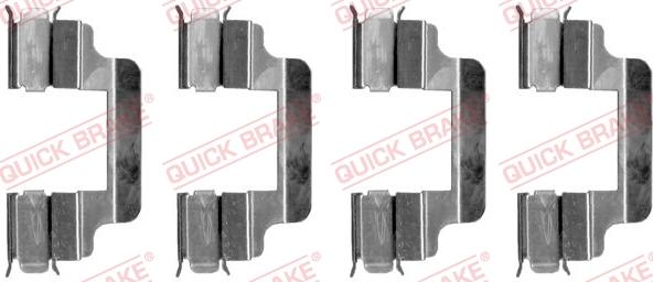 QUICK BRAKE 1091230 - Kit d'accessoires, plaquette de frein à disque cwaw.fr