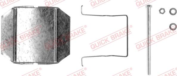 QUICK BRAKE 109-1237-1 - Kit d'accessoires, plaquette de frein à disque cwaw.fr