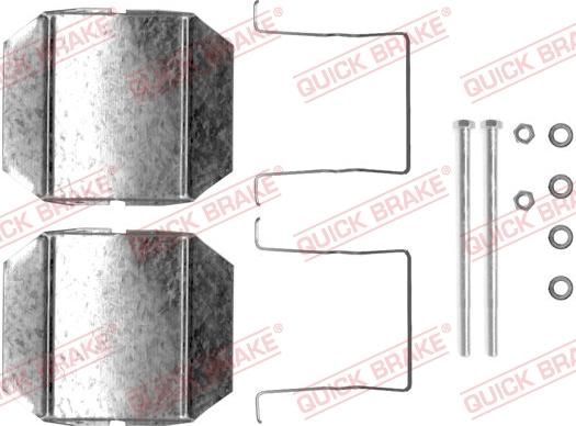 QUICK BRAKE 1091237 - Kit d'accessoires, plaquette de frein à disque cwaw.fr