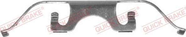 QUICK BRAKE 109-1224-1 - Kit d'accessoires, plaquette de frein à disque cwaw.fr