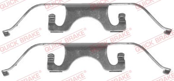 QUICK BRAKE 1091224 - Kit d'accessoires, plaquette de frein à disque cwaw.fr