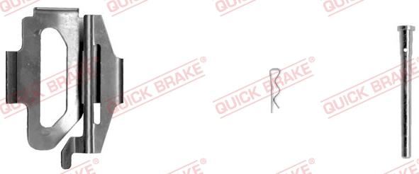 QUICK BRAKE 109-1225-1L - Kit d'accessoires, plaquette de frein à disque cwaw.fr