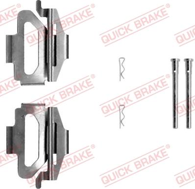 QUICK BRAKE 109-1225 - Kit d'accessoires, plaquette de frein à disque cwaw.fr