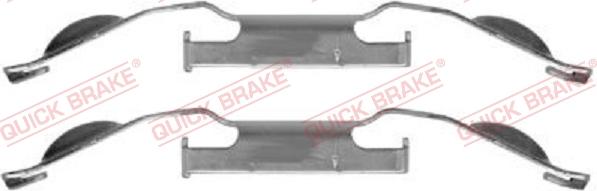 QUICK BRAKE 109-1221 - Kit d'accessoires, plaquette de frein à disque cwaw.fr