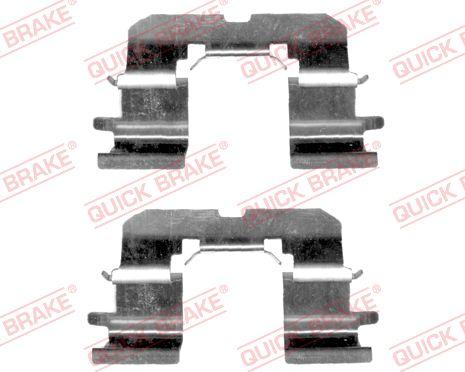 QUICK BRAKE 109-1227-1 - Kit d'accessoires, plaquette de frein à disque cwaw.fr