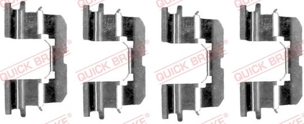 QUICK BRAKE 1091227 - Kit d'accessoires, plaquette de frein à disque cwaw.fr