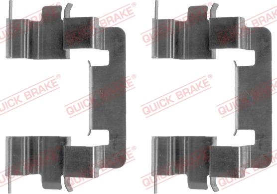 QUICK BRAKE 109-1278-1 - Kit d'accessoires, plaquette de frein à disque cwaw.fr