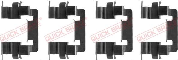 QUICK BRAKE 1091278 - Kit d'accessoires, plaquette de frein à disque cwaw.fr