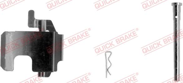 QUICK BRAKE 109-1273-1L - Kit d'accessoires, plaquette de frein à disque cwaw.fr