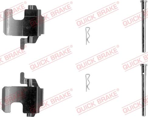 QUICK BRAKE 1091273 - Kit d'accessoires, plaquette de frein à disque cwaw.fr