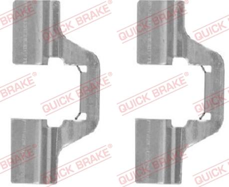 QUICK BRAKE 109-1749-1 - Kit d'accessoires, plaquette de frein à disque cwaw.fr