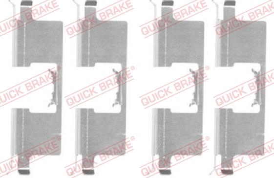 QUICK BRAKE 1091745 - Kit d'accessoires, plaquette de frein à disque cwaw.fr