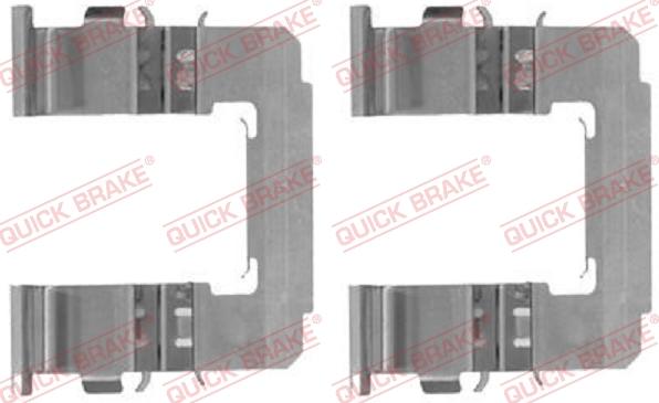 QUICK BRAKE 109-1742-1 - Kit d'accessoires, plaquette de frein à disque cwaw.fr