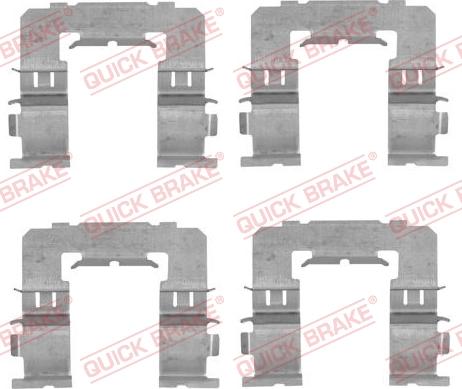 QUICK BRAKE 1091742 - Kit d'accessoires, plaquette de frein à disque cwaw.fr