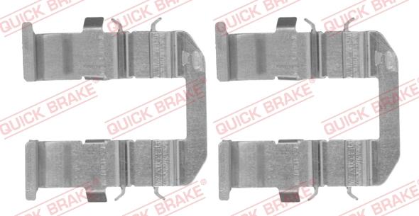 QUICK BRAKE 109-1758-1 - Kit d'accessoires, plaquette de frein à disque cwaw.fr