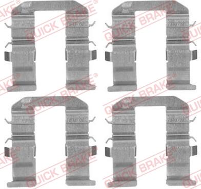 QUICK BRAKE 1091758 - Kit d'accessoires, plaquette de frein à disque cwaw.fr