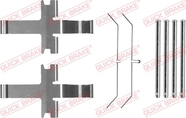 QUICK BRAKE 1091752 - Kit d'accessoires, plaquette de frein à disque cwaw.fr