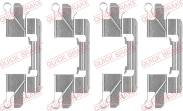 QUICK BRAKE 1091769 - Kit d'accessoires, plaquette de frein à disque cwaw.fr