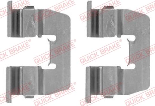 QUICK BRAKE 109-1764-1 - Kit d'accessoires, plaquette de frein à disque cwaw.fr