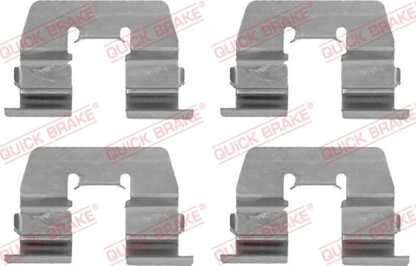 QUICK BRAKE 1091764 - Kit d'accessoires, plaquette de frein à disque cwaw.fr