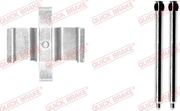 QUICK BRAKE 109-1765-1 - Kit d'accessoires, plaquette de frein à disque cwaw.fr