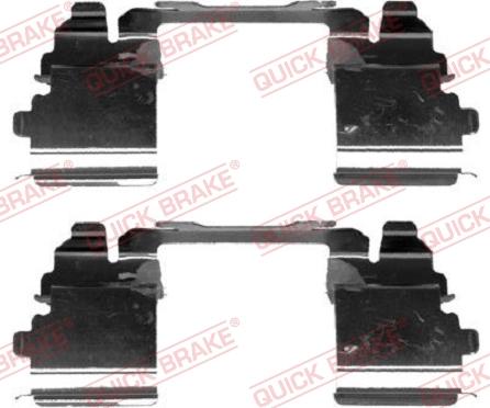 QUICK BRAKE 109-1768-1 - Kit d'accessoires, plaquette de frein à disque cwaw.fr