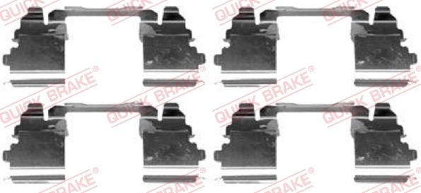 QUICK BRAKE 1091768 - Kit d'accessoires, plaquette de frein à disque cwaw.fr