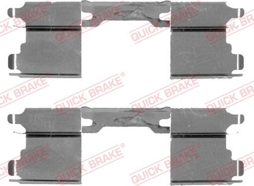 QUICK BRAKE 109-1762-1 - Kit d'accessoires, plaquette de frein à disque cwaw.fr