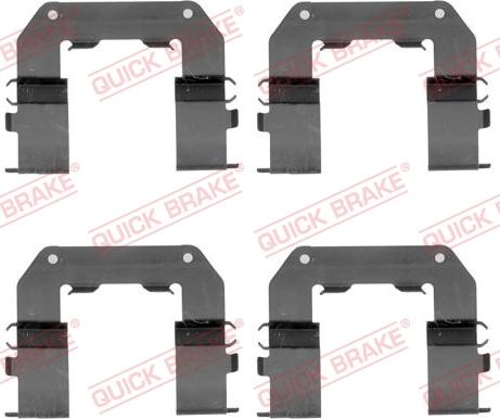 QUICK BRAKE 1091767 - Kit d'accessoires, plaquette de frein à disque cwaw.fr