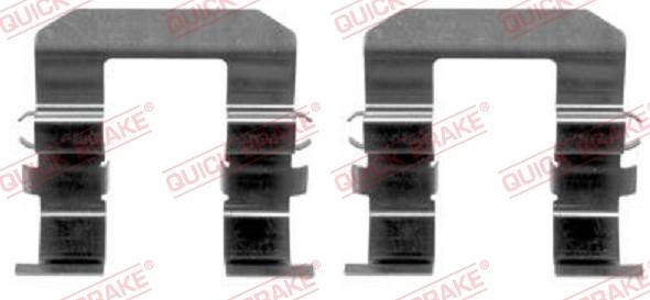 QUICK BRAKE 109-1704-1 - Kit d'accessoires, plaquette de frein à disque cwaw.fr