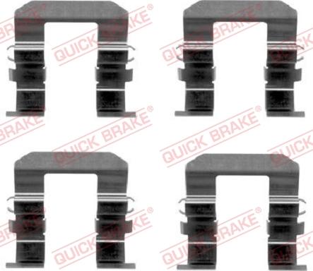 QUICK BRAKE 1091704 - Kit d'accessoires, plaquette de frein à disque cwaw.fr