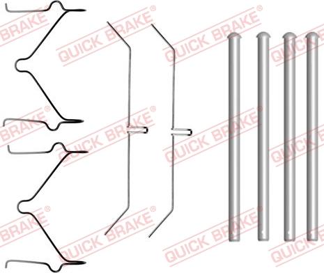 QUICK BRAKE 1091701 - Kit d'accessoires, plaquette de frein à disque cwaw.fr