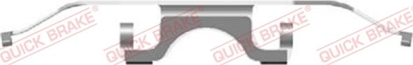 QUICK BRAKE 109-1702-1 - Kit d'accessoires, plaquette de frein à disque cwaw.fr