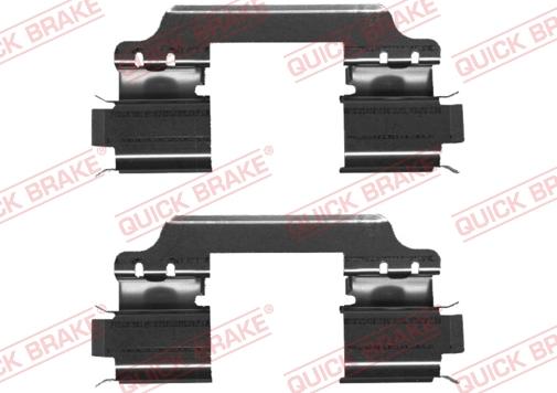 QUICK BRAKE 109-1707-1 - Kit d'accessoires, plaquette de frein à disque cwaw.fr