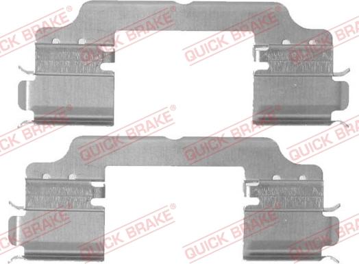 QUICK BRAKE 109-1716-1 - Kit d'accessoires, plaquette de frein à disque cwaw.fr