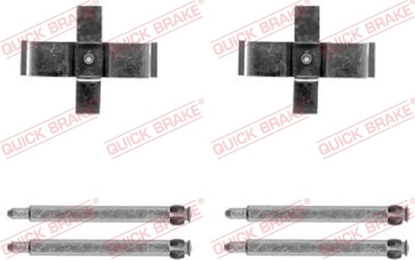 QUICK BRAKE 1091713 - Kit d'accessoires, plaquette de frein à disque cwaw.fr