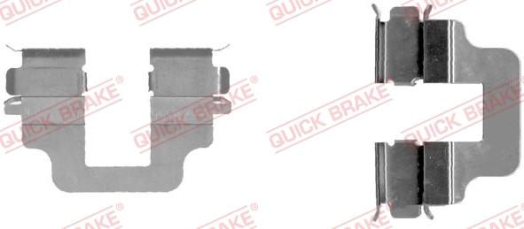 QUICK BRAKE 109-1712-1 - Kit d'accessoires, plaquette de frein à disque cwaw.fr